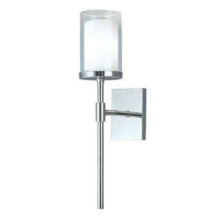 NORWELL Kimberly Sconce - Polished Nickel 8970-PN-CL